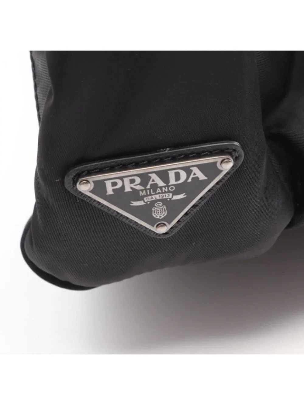 Prada Backpack Re-Nylon Black Nylon Saffiano Leather